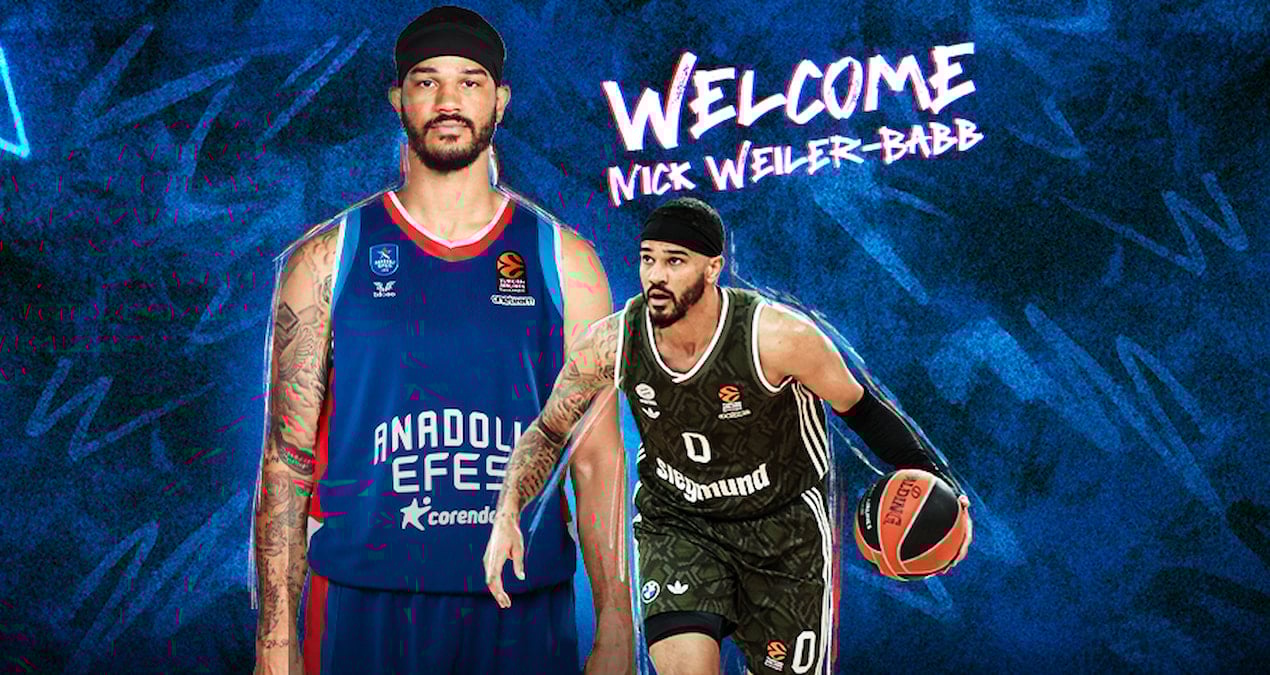 Anadolu Efes, EuroLeague Yılın Savunmacısı Nick Weiler-Babb'ı transfer etti! 2 Anadolu Efes, EuroLeague Yılın Savunmacısı Nick Weiler-Babb’ı transfer etti!