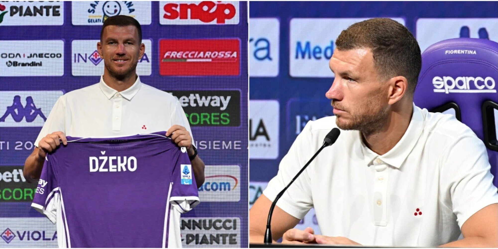 Edin Dzeko Fiorentina formasıyla