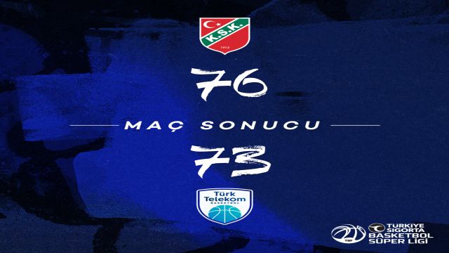Türk Telekom, Karşıyaka’ya 76-73 yenildi!