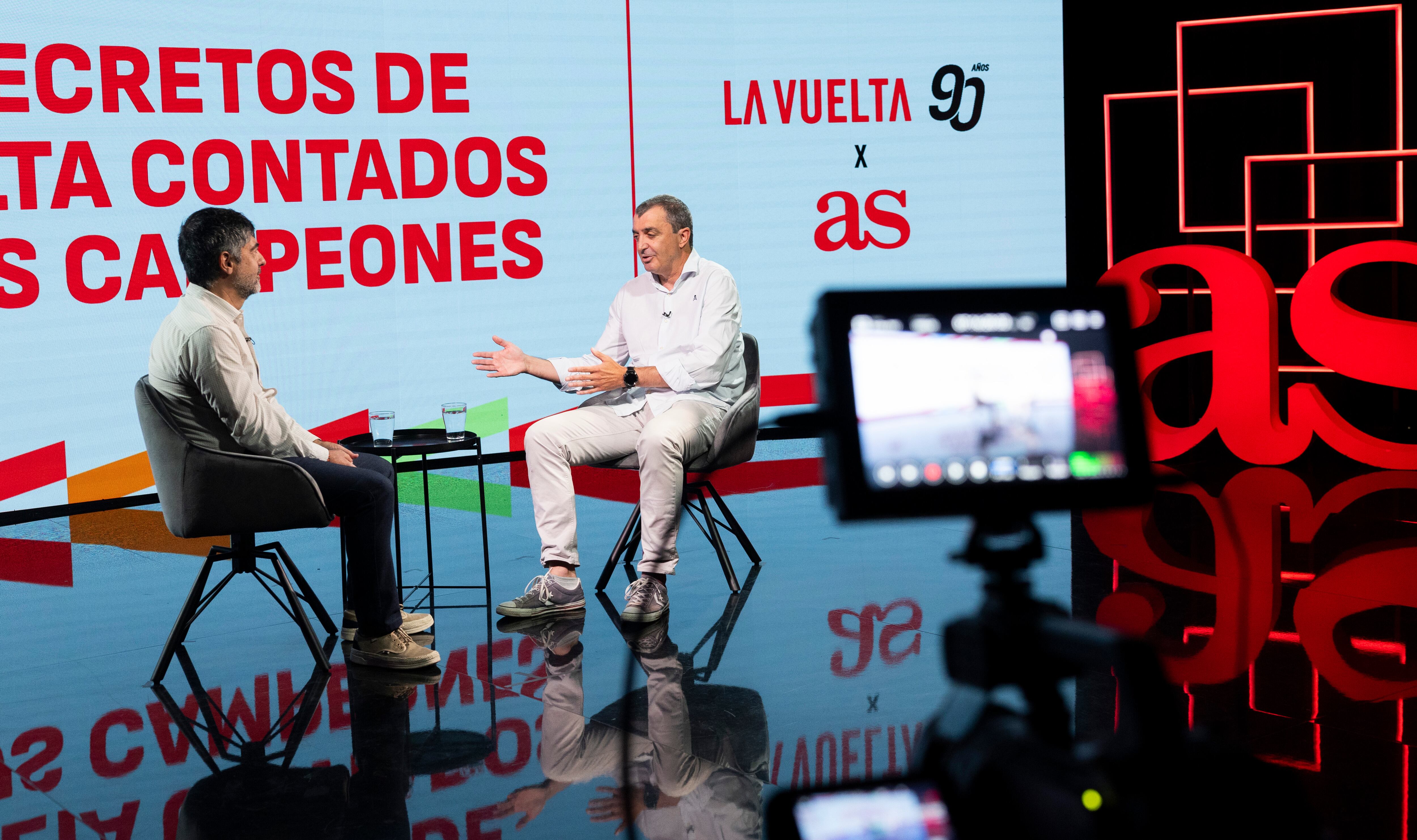 16/06/25 CICLISMO GRABACION PROGRAMA ESPECIAL 90 AÑOS DE LA VUELTA A ESPAÑA 
ENTREVISTA DE JUAN GUTIERREZ A JAVIER GUILLEN , DIRECTOR DE LA VUELTA